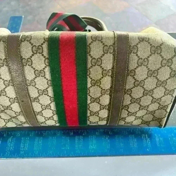 Rare Vintage Gucci bundle. Gucci web supreme Boston bag w/ Wallet “ One of One” - Picture 16 of 16